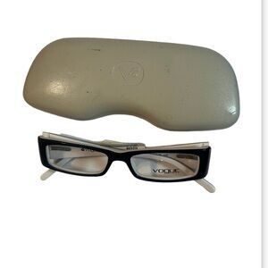 NWT Vogue Designer Prescription Eyeglasses Cream & Black
